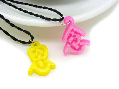 时尚精美幸运项链 爱情缘分项链 -情侣文字项链