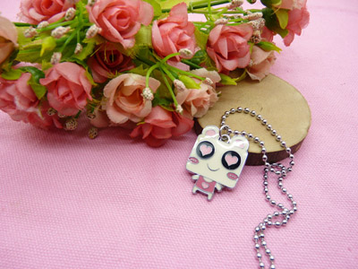 韩版时尚保色饰品 可爱百搭必备 -合金圆珠项链愤怒的小鸟项链