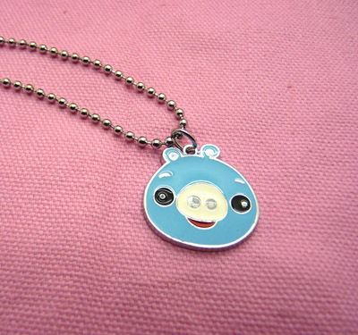 韩版时尚保色饰品 可爱百搭必备 -合金圆珠项链愤怒的小鸟项链	