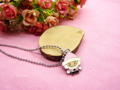 韩版时尚保色饰品 可爱百搭必备 -合金圆珠项链愤怒的小鸟项链	