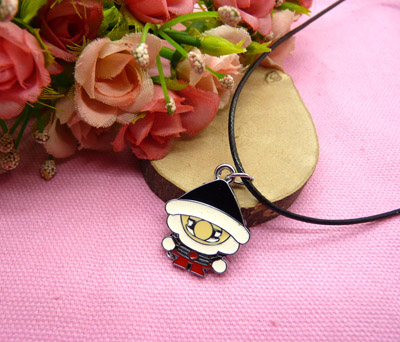 愤怒的小鸟皮绳项链坠子 学生礼物 -皮绳愤怒小鸟项链	