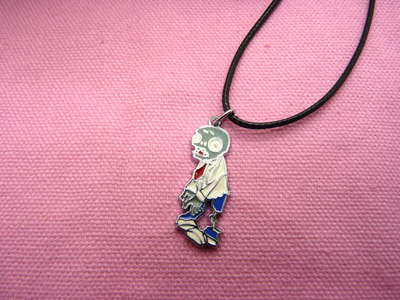 愤怒的小鸟皮绳项链坠子 学生礼物 -皮绳愤怒小鸟项链