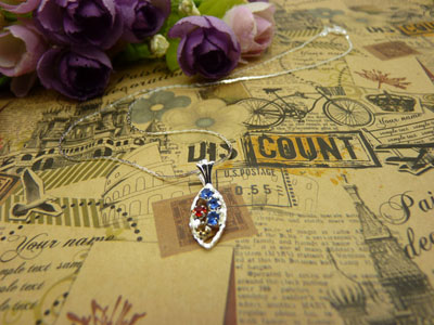 时尚锁骨水晶甜美吊坠首饰品配饰装饰女生	