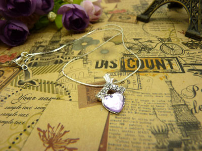 时尚锁骨水晶甜美吊坠首饰品配饰装饰女生