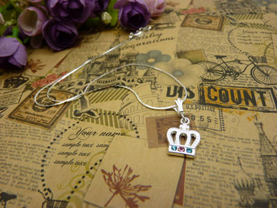 时尚锁骨水晶甜美吊坠首饰品配饰装饰女生	