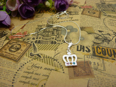 时尚锁骨水晶甜美吊坠首饰品配饰装饰女生