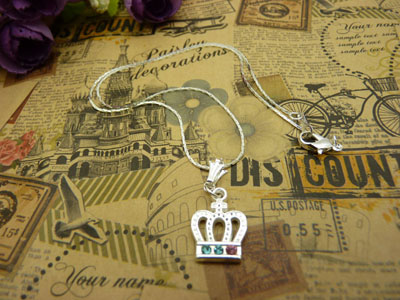 时尚锁骨水晶甜美吊坠首饰品配饰装饰女生	