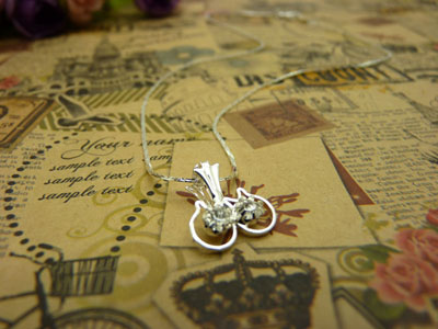 时尚锁骨水晶甜美吊坠首饰品配饰装饰女生