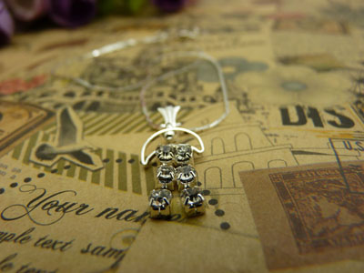 时尚锁骨水晶甜美吊坠首饰品配饰装饰女生	