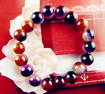 富贵玛瑙珠精美手链12#	