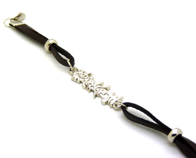 韩版复古手绳 合金手链 缘定今生手链	