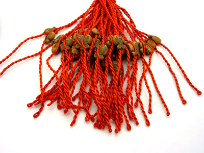 男女幸福老人富贵小孩邪保平安桃子核幸运脚链	