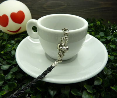  蝴蝶结饰品皮绳脚链情侣手链女复古 时尚手链