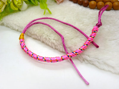 五色线 金刚结款直纹扭纹款 地摊手链多款-1号	