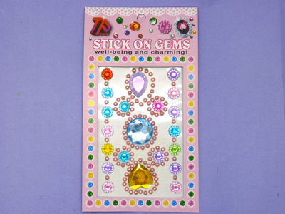 水钻钻石粘贴装饰手机汽车大颗宝石贴画独立背胶心形奖励贴纸-5号 