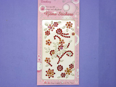 混合宝石水钻贴 手机贴纸钻 整版造型 手机美容 手机贴-13号	