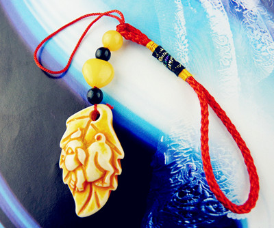 新款金珠柏叶/十二生肖/手机挂件