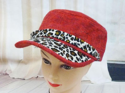 最新韩国时尚豹纹秋冬季女士韩版鸭舌帽 冬天潮女帽 -休闲帽平顶帽