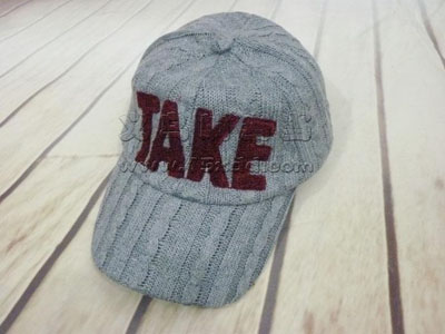 韩版潮人毛线棒球帽 户外保暖鸭舌帽 -高档毛呢休闲帽	