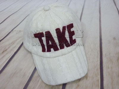 韩版潮人毛线棒球帽 户外保暖鸭舌帽 -高档毛呢休闲帽	