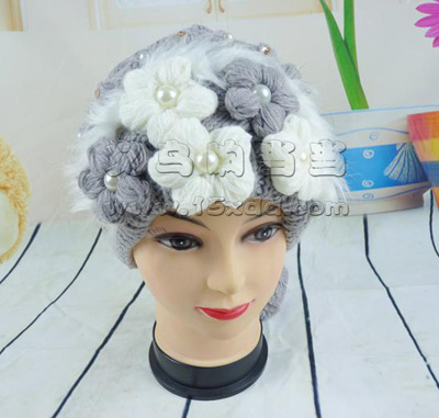 新款正品时尚保暖针织毛线帽 -毛绒线冬季帽子	