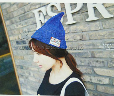 韩国学院风小清新可爱针织毛线帽子 -春秋潮女帽