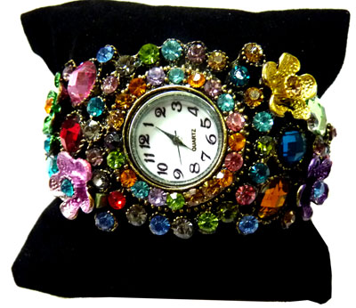 女式满钻满宝石时尚/钻表/韩国时尚/装饰女表/时装表/韩版/赠表盒