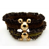 发饰皮筋头绳金属扣橡皮筋发圈	