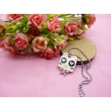 韩版时尚保色饰品 可爱百搭必备 -合金圆珠项链愤怒的小鸟项链