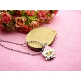 韩版时尚保色饰品 可爱百搭必备 -合金圆珠项链愤怒的小鸟项链	