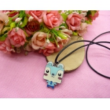 愤怒的小鸟皮绳项链坠子 学生礼物 -皮绳愤怒小鸟项链