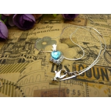 时尚锁骨水晶甜美吊坠首饰品配饰装饰女生