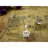 时尚锁骨水晶甜美吊坠首饰品配饰装饰女生	