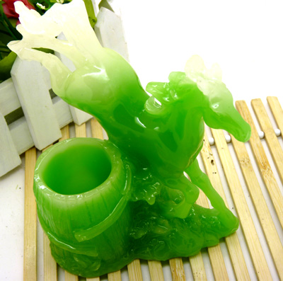 仿玉马笔筒摆件 小件工艺品 玉马 笔筒/玉马笔筒