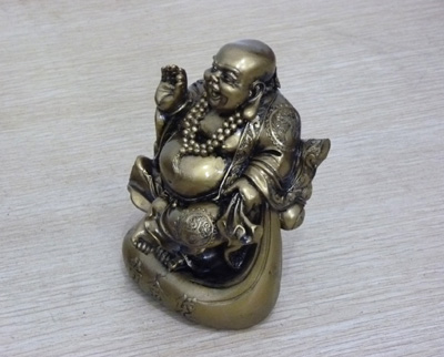 福寿黄金袋 旺事业 金袋佛家居风水摆件(9.9中福寿黄金袋 )