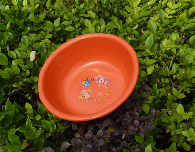 32cm家居清洁塑料脸盆 洗手盆洗衣盆 学生盆--035永春磨砂盆（035彩盆永春）