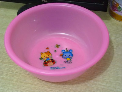 32.5cmQQ塑料盆 脸盆 盆子 饭盆PP高级防摔--8830盆	