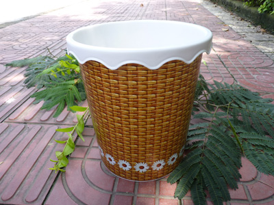 时尚欧式卫生桶塑料创意家用办公室废纸篓 -大号302垃圾桶