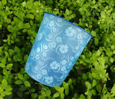  创意家用收纳桶 客厅厨房卫生间无盖大号垃圾桶 -403闪光垃圾桶	