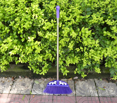 软毛笤帚 单扫帚大扫把单扫簸箕不锈钢扫把 -0015扫把	