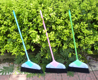 不锈钢大扫把软毛除灰尘扫把 木地板塑料扫帚 -8802扫把	