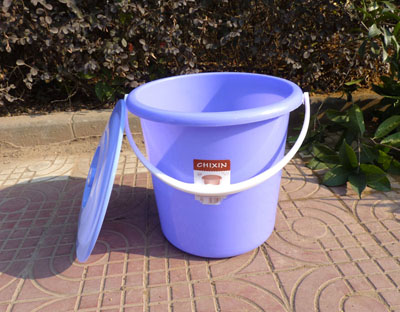 塑料圆塑料桶 储水桶提水桶 -防摔水桶（袋盖）813	