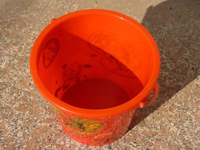 30L塑料红色水桶结婚婚庆用品 加厚手提桶 -防摔喜字水桶707