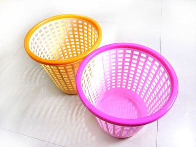 废纸篓卫生篮时尚美观长筒塑料垃圾桶-套圈垃圾筒-889	