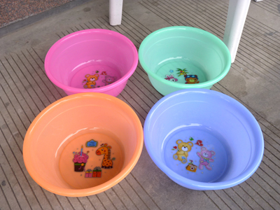 塑料洗脸盆洗衣盆泡脚盆-安康盆防摔盆2040