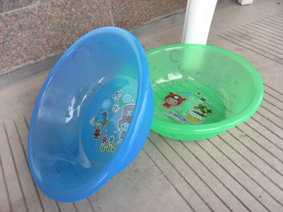 加厚家用洗菜洗衣搓衣盆脚盆-防摔盆星星盆A02