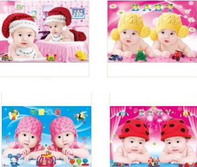  风景 人物 娃娃 家居 吉祥祝福语 等几十个品种混搭	