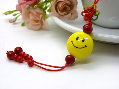 中国结可爱QQ表情笑脸 车挂 出国礼品 礼物-B033	