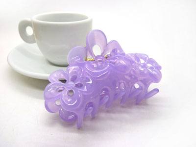 韩版头饰爪夹 摔玫瑰花盘发刘海夹发夹发爪-9406