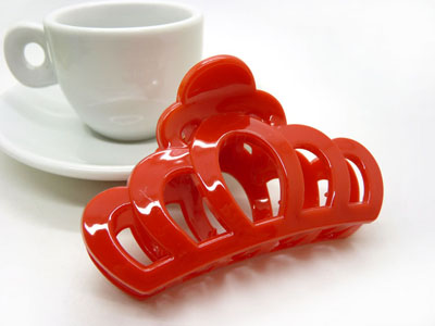 进口塑料大爪发夹多齿头夹马尾发夹发饰-9403